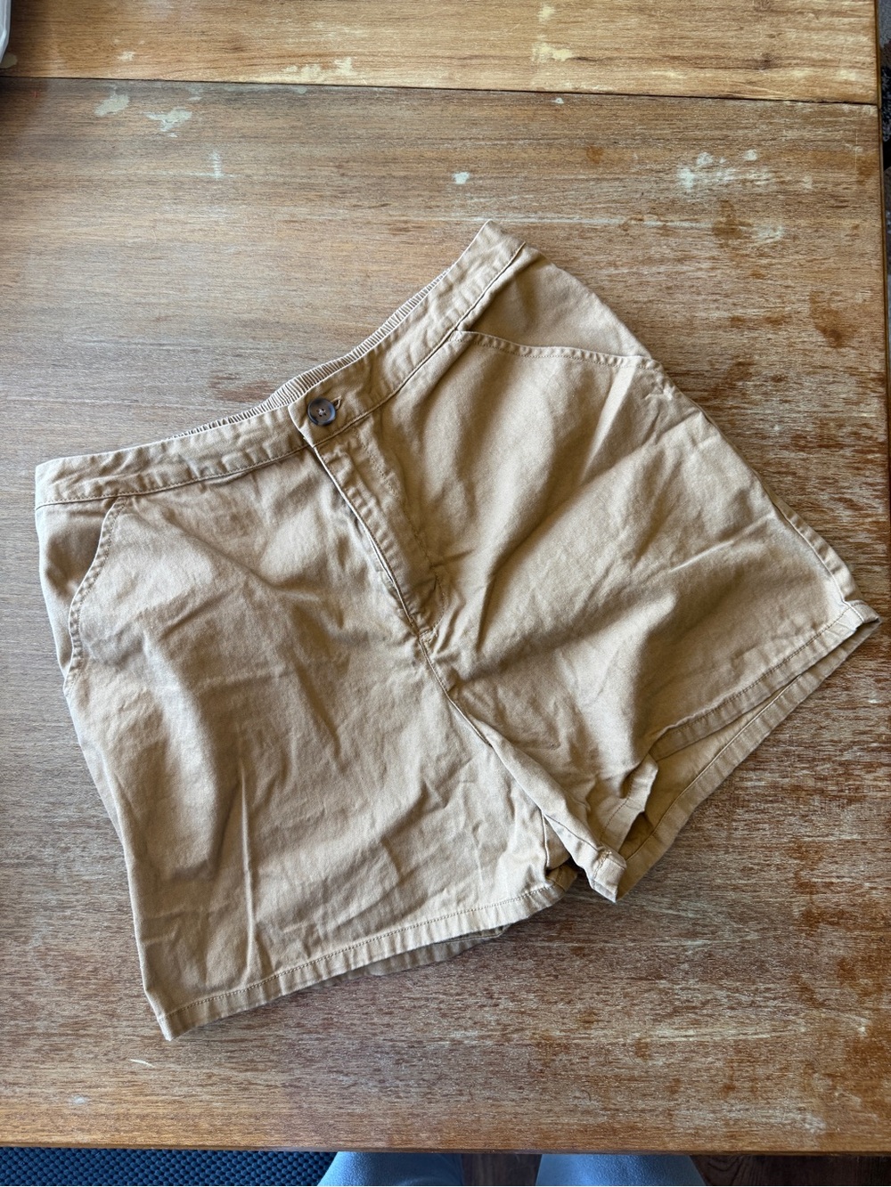 wild fable High Waist Tan Cotton Shorts